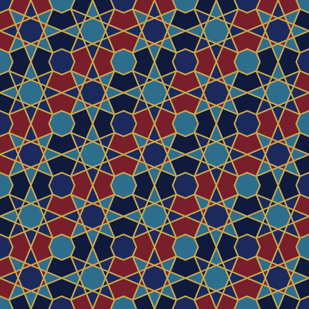 The finished khatam seal construction in lapis and gold